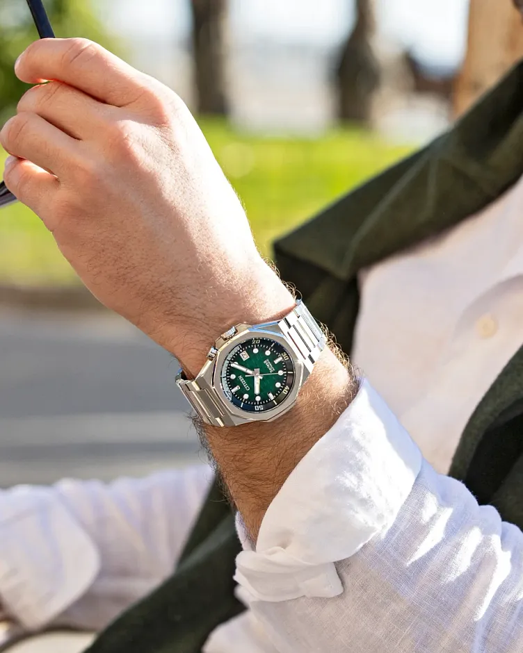 Series8 890 Green Dial Stainless Steel Bracelet NB6060-58X | CITIZEN Series8 890 Green Dial Stainless Steel Bracelet NB6060-58X | CITIZEN